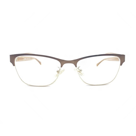 Coach HC 5067 9234 Satin Brown Gold Crystal Eyeglasses Frames 53-17 135 Women - Picture 6 of 12